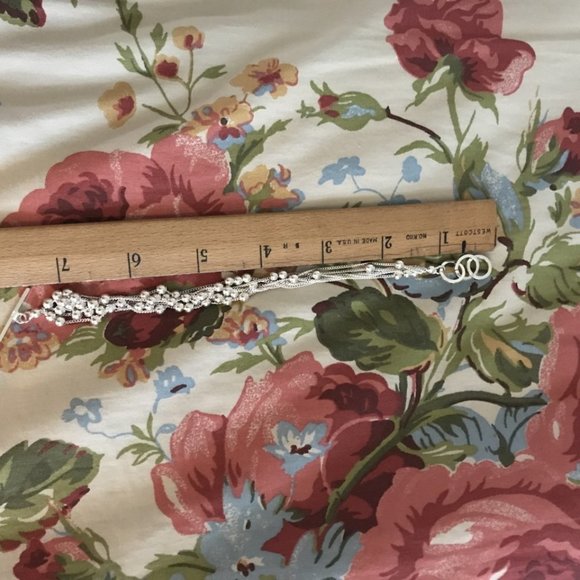 18" Sterling Silver Multi-strand & Bead Necklace and Bracelet - Picture 2 of 9